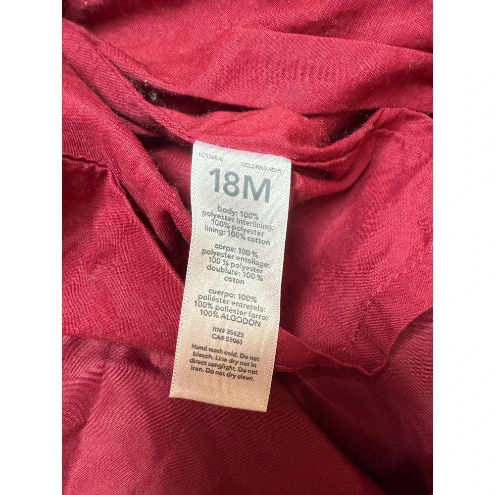 Just One You‎ Girls Dress 18M Red/ Burgundy Sparkle Tulle Party Holiday Cute
